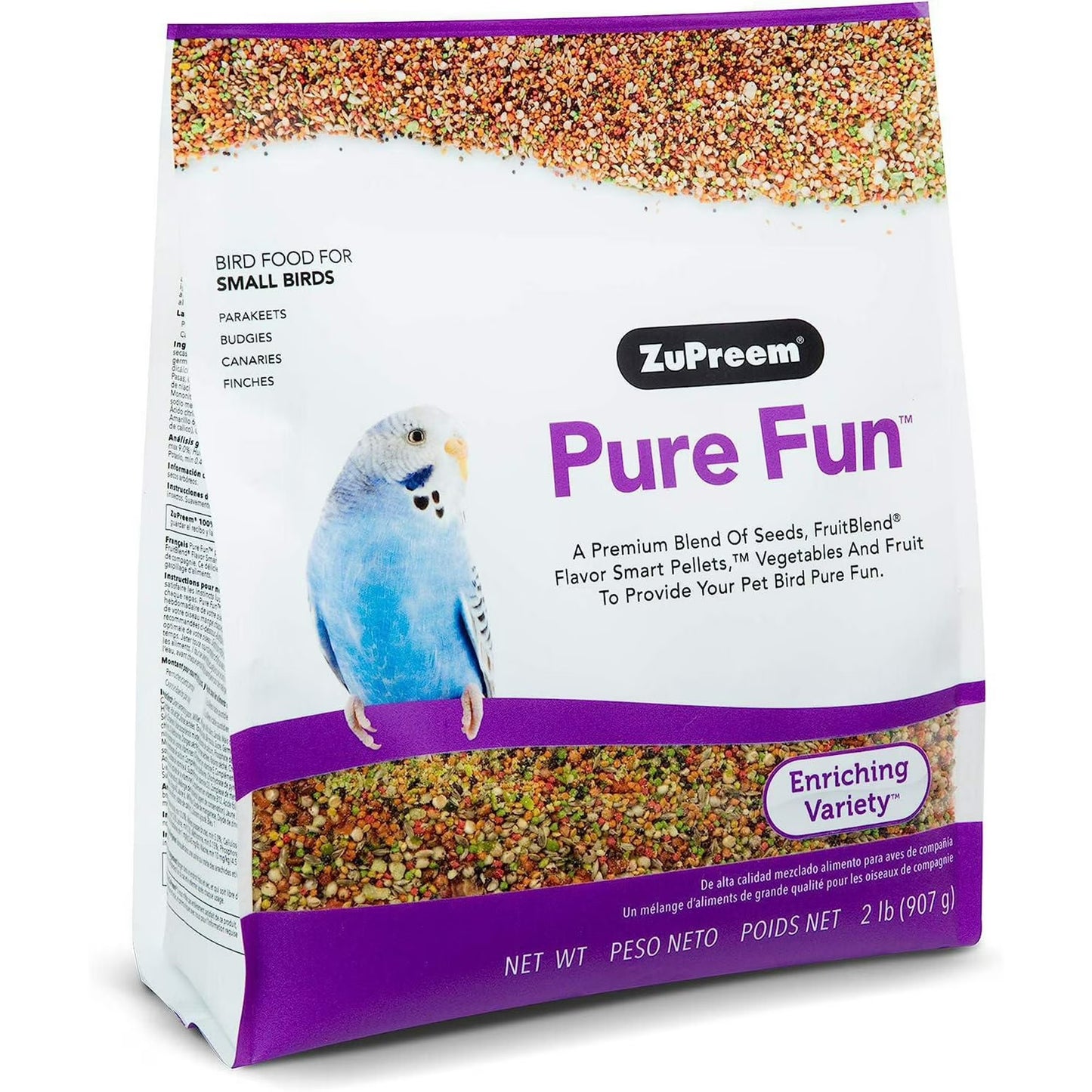 Zupreem Pure Fun Bird Food for Small Birds